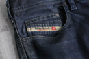 "DIESEL INDUSTRY" straight black denim pants