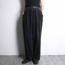 luster black corduroy wide pants