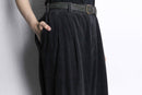 luster black corduroy wide pants