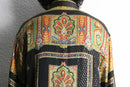 glittering total pattern silk shirt