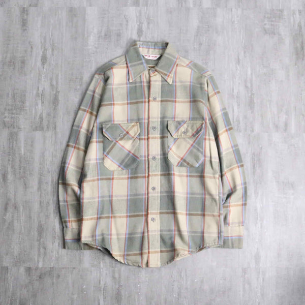 tartan check light flannel shirt