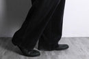 luster black corduroy wide pants