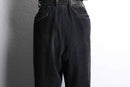 luster black corduroy wide pants