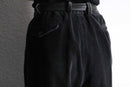 luster black corduroy wide pants