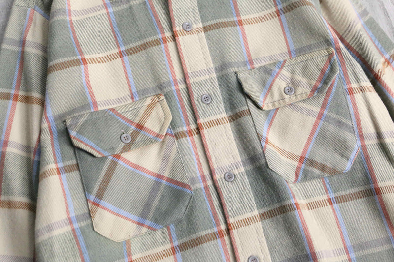tartan check light flannel shirt