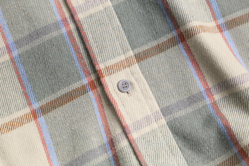 tartan check light flannel shirt