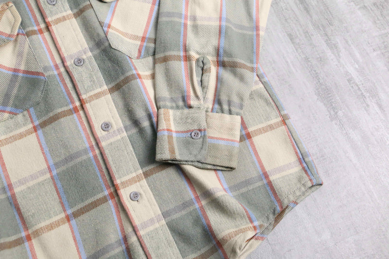 tartan check light flannel shirt