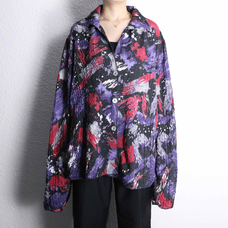 wrinkle total pattern skipper shirt