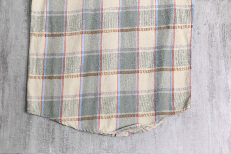 tartan check light flannel shirt