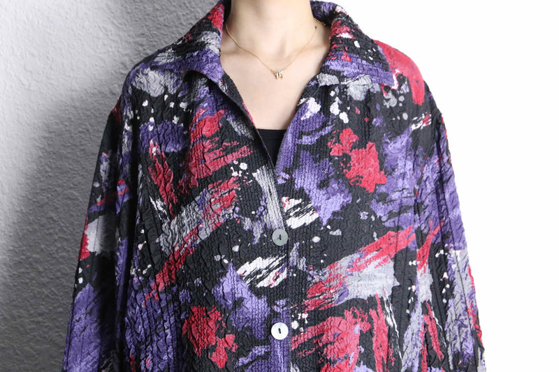 wrinkle total pattern skipper shirt