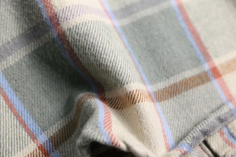 tartan check light flannel shirt