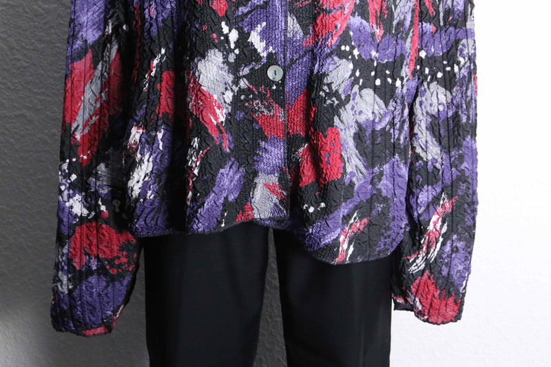 wrinkle total pattern skipper shirt