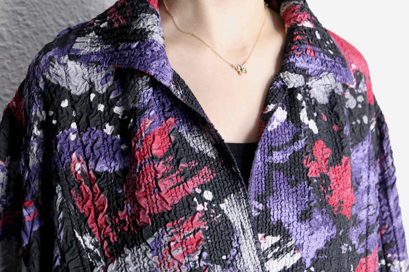 wrinkle total pattern skipper shirt