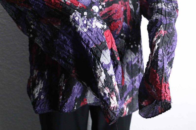 wrinkle total pattern skipper shirt