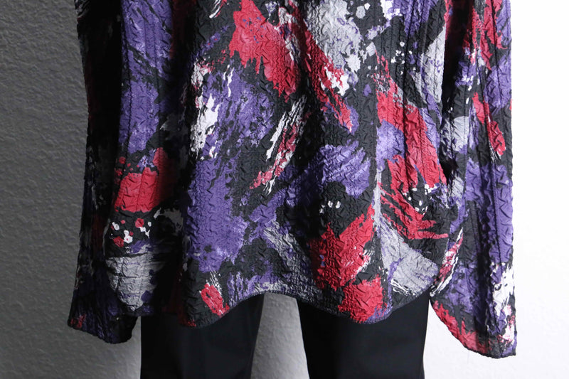 wrinkle total pattern skipper shirt