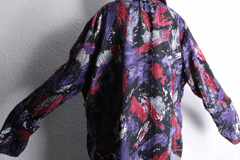 wrinkle total pattern skipper shirt