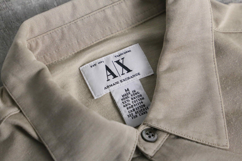 1990-00s ARMANI EXCHANGE cotton rayon shirt