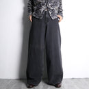 charcoal black wide denim pants