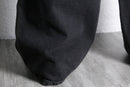 charcoal black wide denim pants