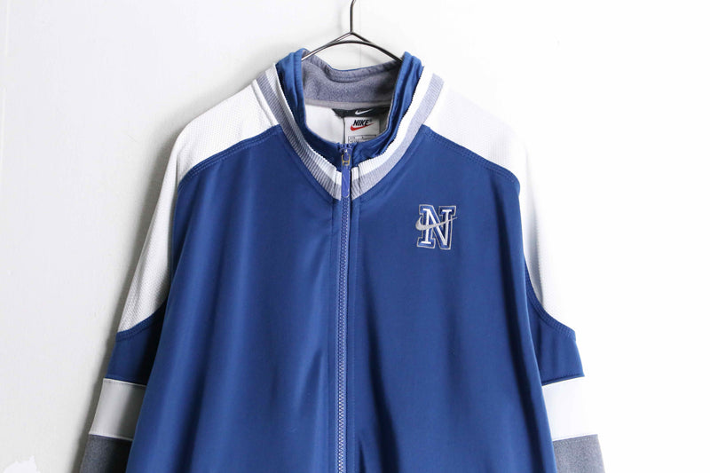 90's "NIKE" blue color track jacket