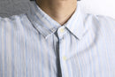 linen cotton fine stripe shirt