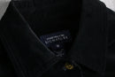 matte black velour tracker jacket