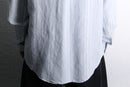 linen cotton fine stripe shirt
