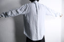 linen cotton fine stripe shirt