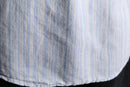 linen cotton fine stripe shirt