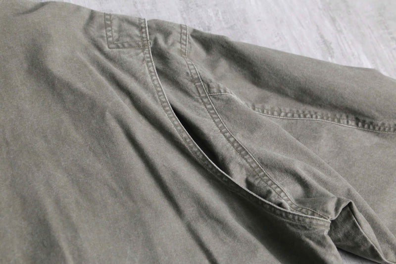 “L.L.bean” leather switch cotton jacket