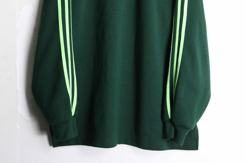 90's "adidas" green color half zip track jacket