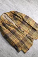 "KENZO HOMME" warm tone check tailored jacket