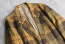 "KENZO HOMME" warm tone check tailored jacket