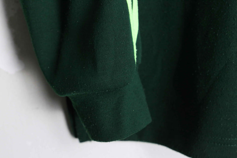 90's "adidas" green color half zip track jacket