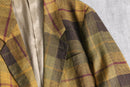 "KENZO HOMME" warm tone check tailored jacket