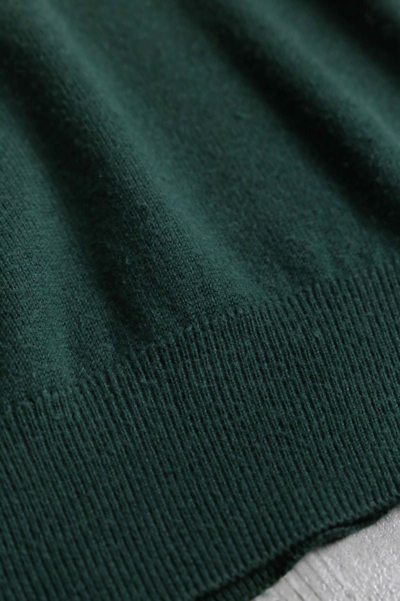 90s "Burberrys" green cotton knit