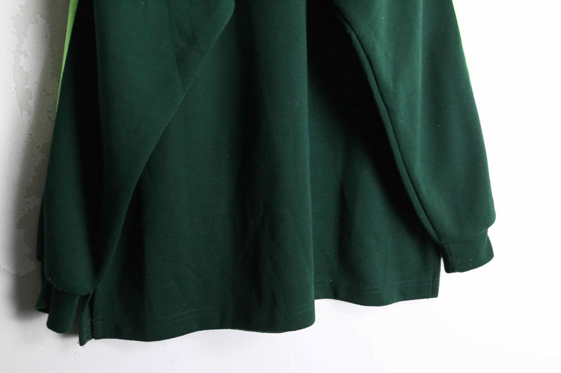 90's "adidas" green color half zip track jacket