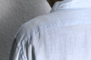 "J.CREW" linen light blue shirt
