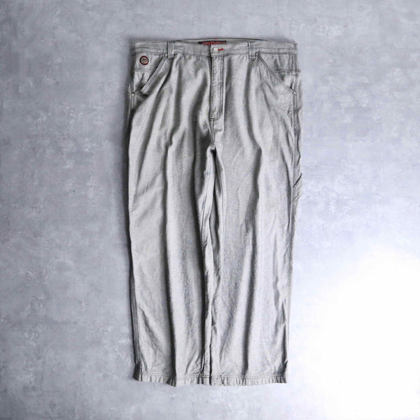 white gray color denim pants