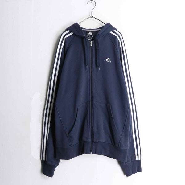 "adidas" navy color shape silhouette zip hoodie