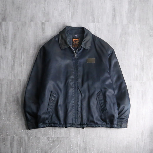 Schott" glossy dark gray security jacket