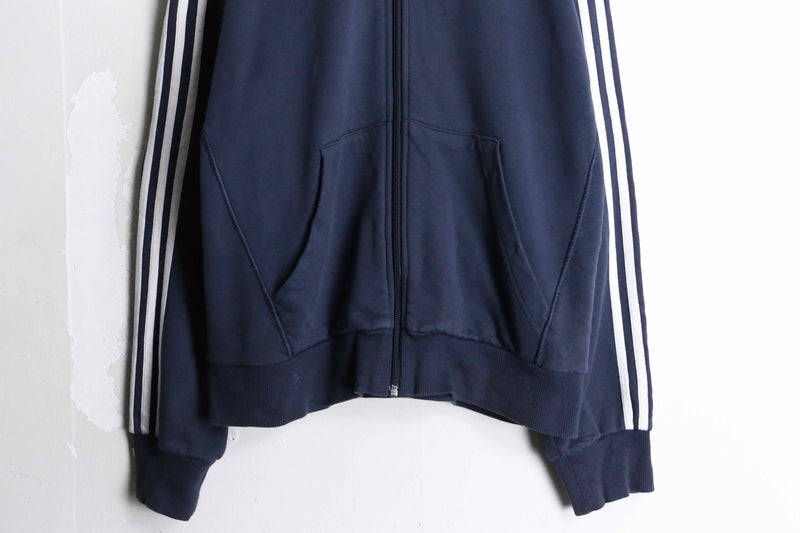 "adidas" navy color shape silhouette zip hoodie