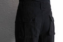 black straight gimmick cargo pants