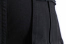 black straight gimmick cargo pants