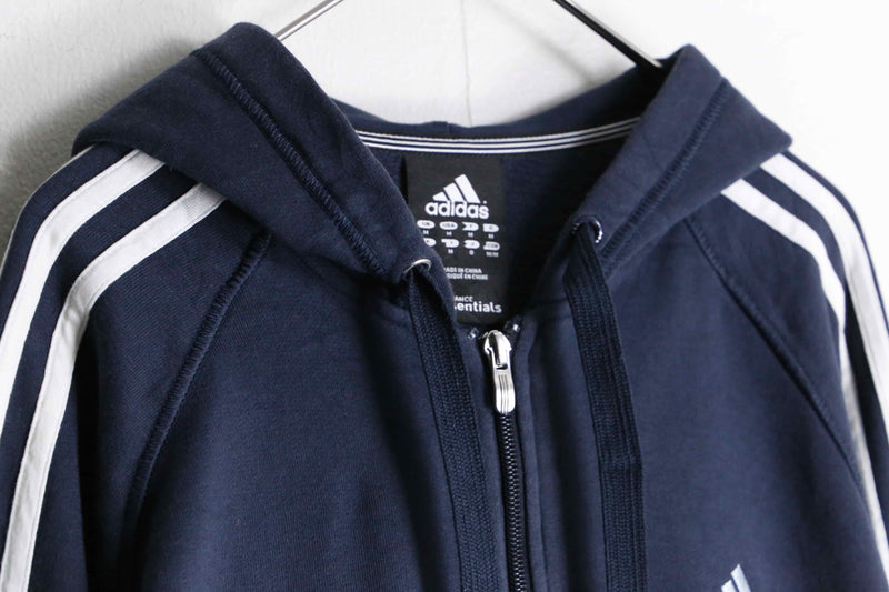 "adidas" navy color shape silhouette zip hoodie