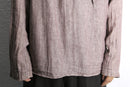 linen cotton hooded pullover