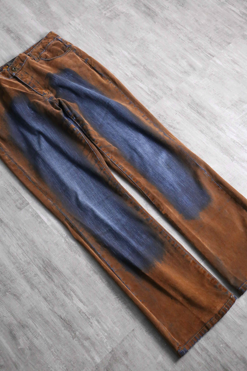 early 2000s ROUTE66 faded semi flare pants