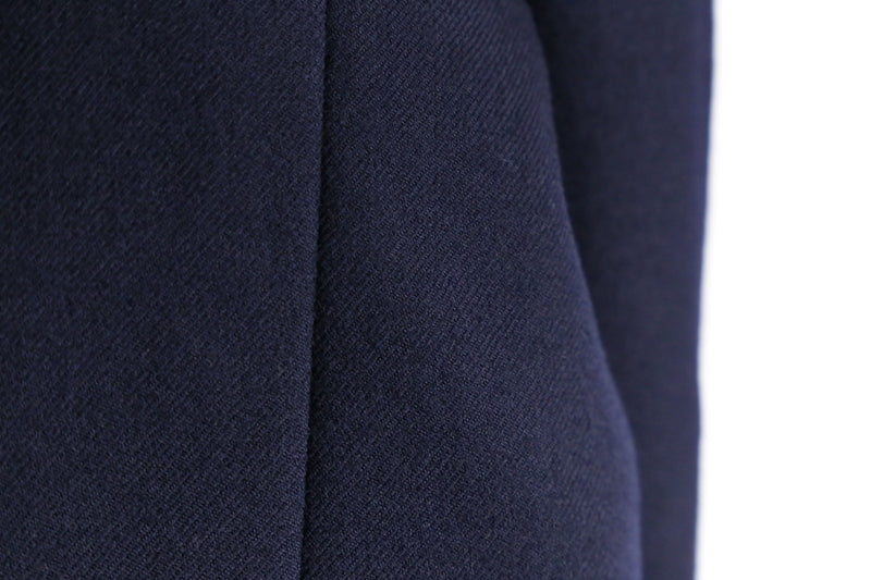 deep navy wool tailored jacket