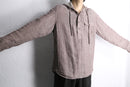 linen cotton hooded pullover