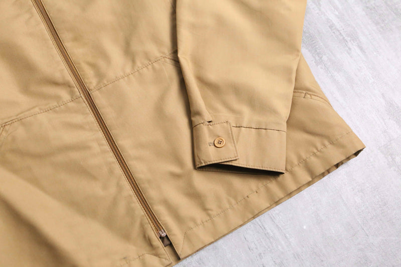 70~80’s beige poly cotton light jacket